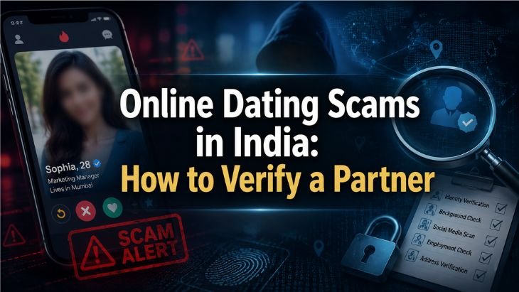 Online dating scams in India and online partner verification before marriage