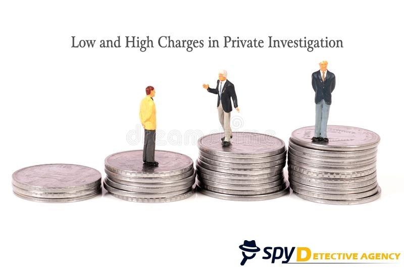 Difference between low and high charges in Private Investigation