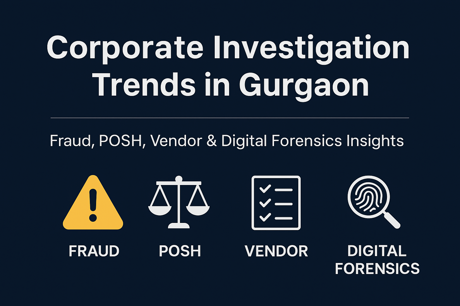 Corporate Investigation Trends in Gurgaon
