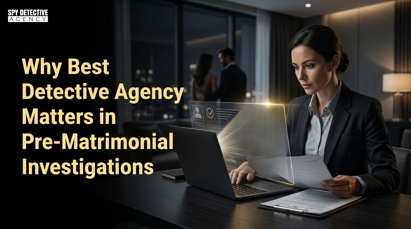 Why Best Detective Agency Matters in Pre-Matrimonial Investigations