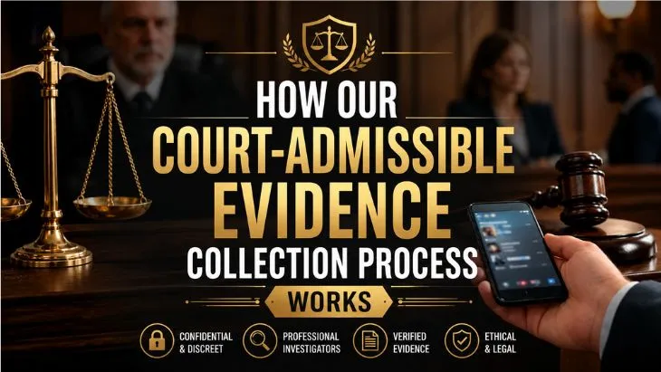Court-admissible evidence collection process by a detective agency in Delhi with legal documentation and verification
